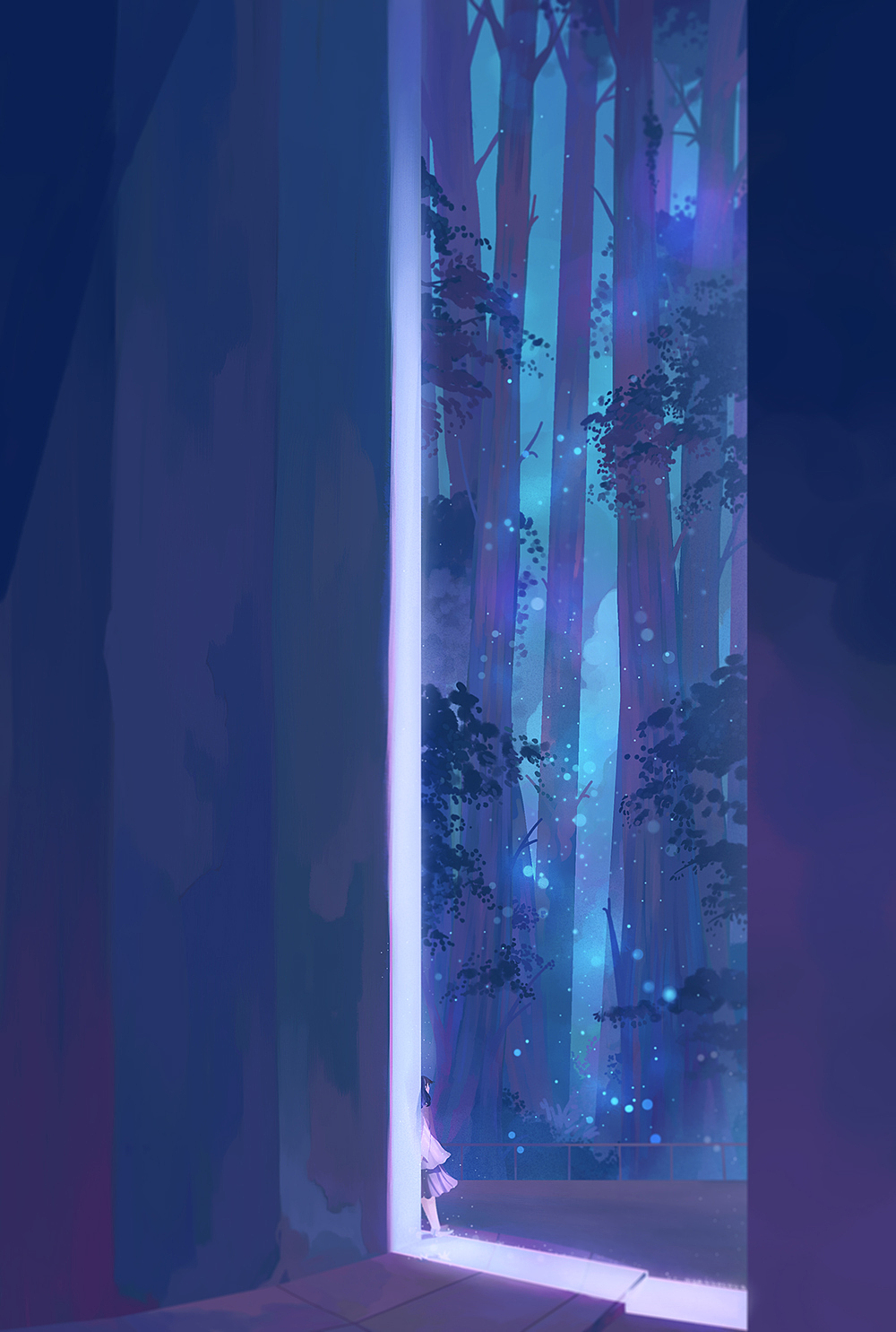 【故事插画】夜晚的余光(图ZMTczNzI5MDM2) - 商业插画 - 站酷设计师MORNCOLOUR原创素材 - 站酷ZCOOL