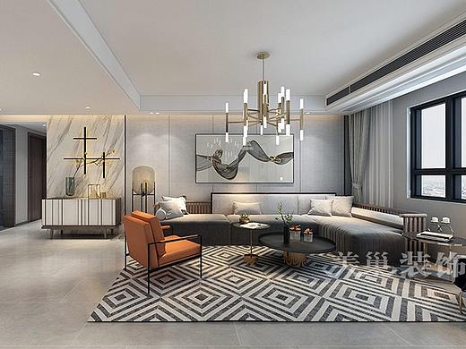 郑州广电天韵170平现代轻奢风，装修优雅有格调