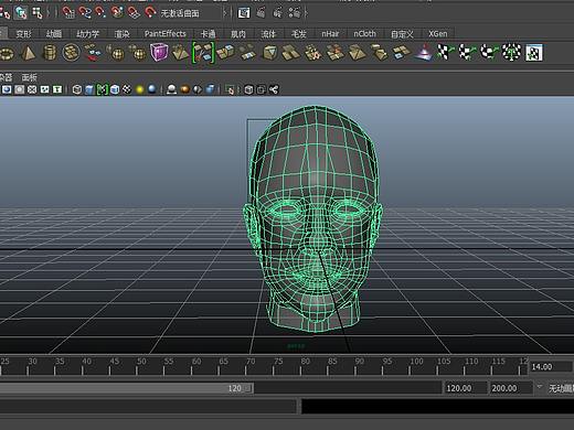 Maya建模人头