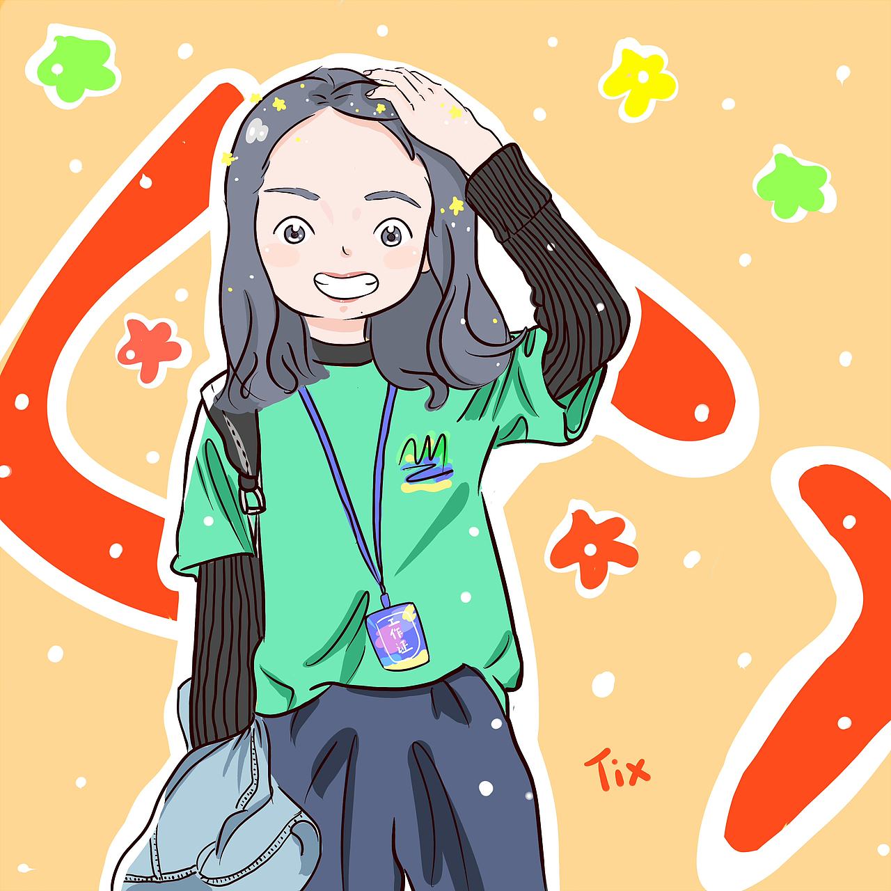 酷女孩（图ZOTkxMjI4NTI=） - 创作习作 - 站酷设计师Tix大薇原创素材 - 站酷ZCOOL