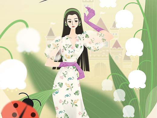 娇兰香水插画