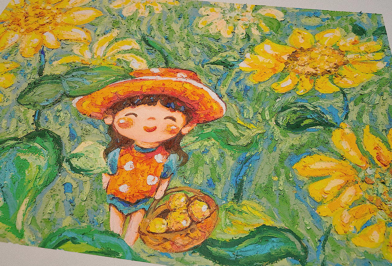 苏格子手绘油画棒人物合集