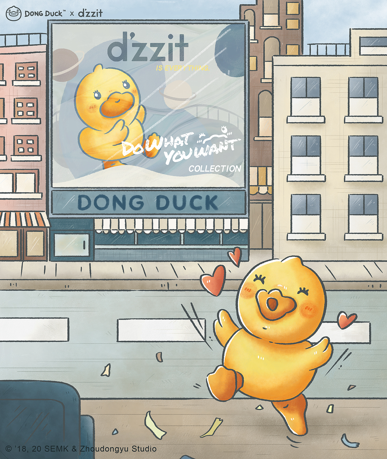 周冬雨的鸭子出没了！（图ZMjQwODM5OTA4） - 艺术插画 - 站酷设计师nothingzer0原创素材 - 站酷ZCOOL