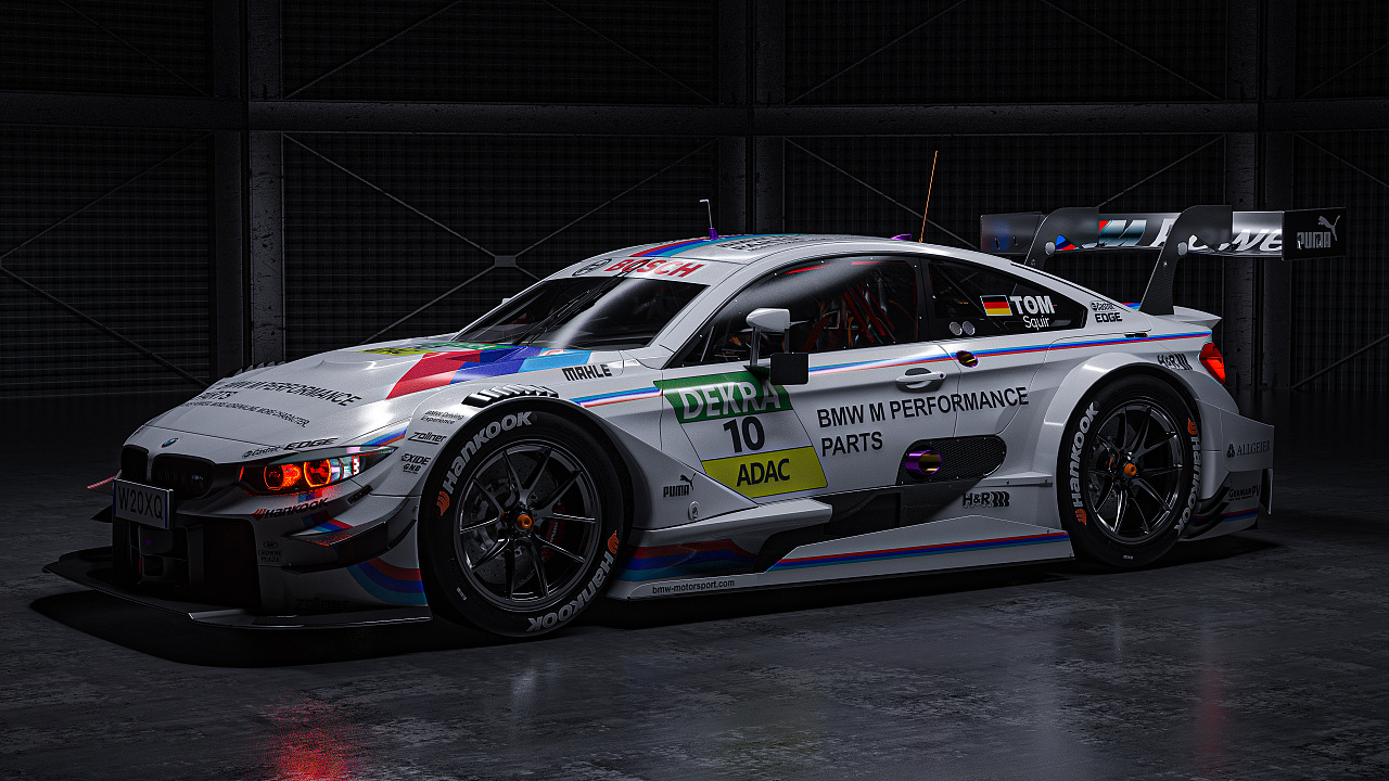 bmwdtm赛车渲染
