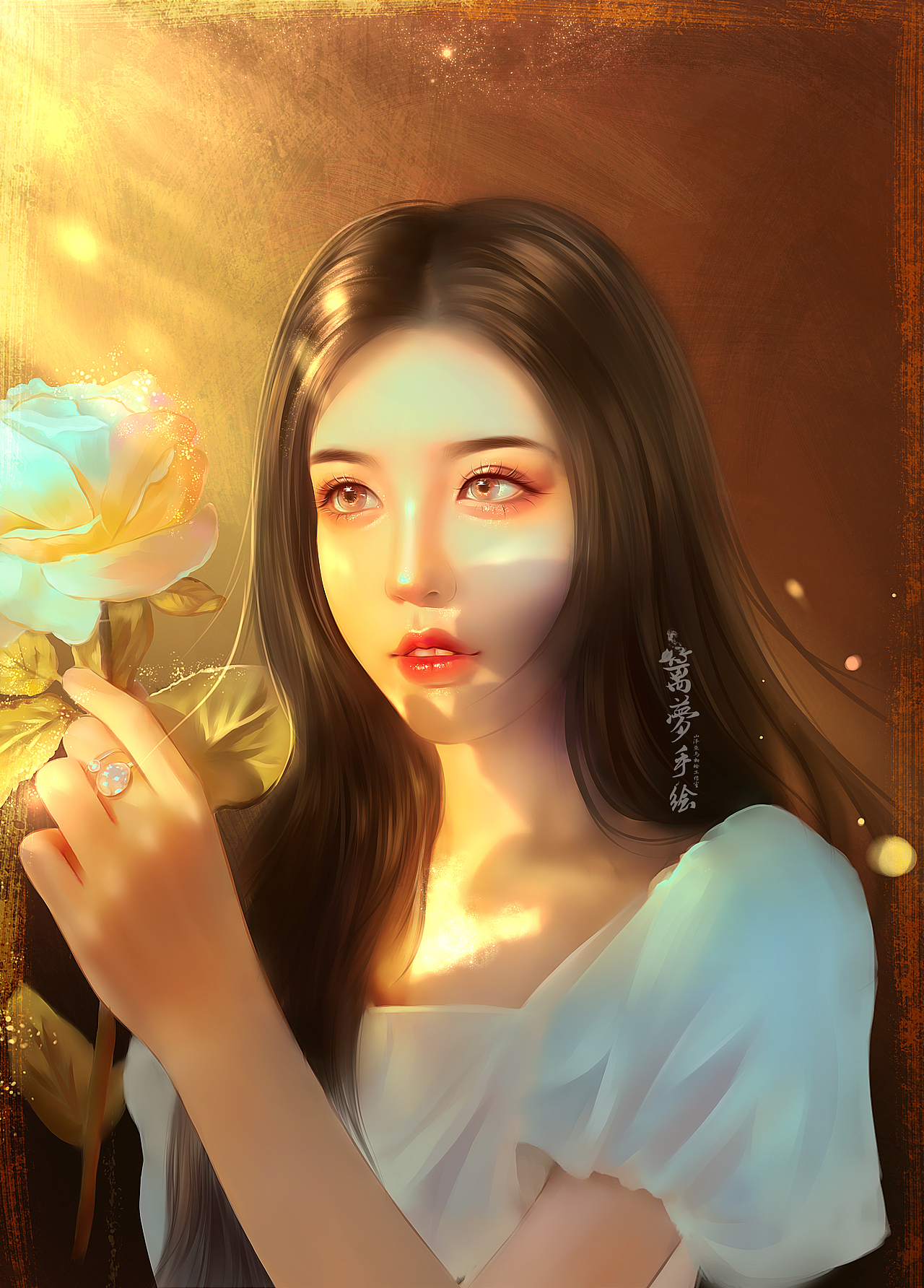 【转手绘】-神明少女|插画|创作习作|篱梦手绘_原创作品-站酷zcool