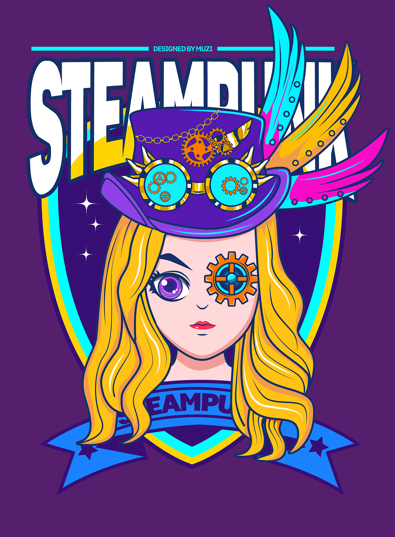 蒸汽朋克潮流头像练习