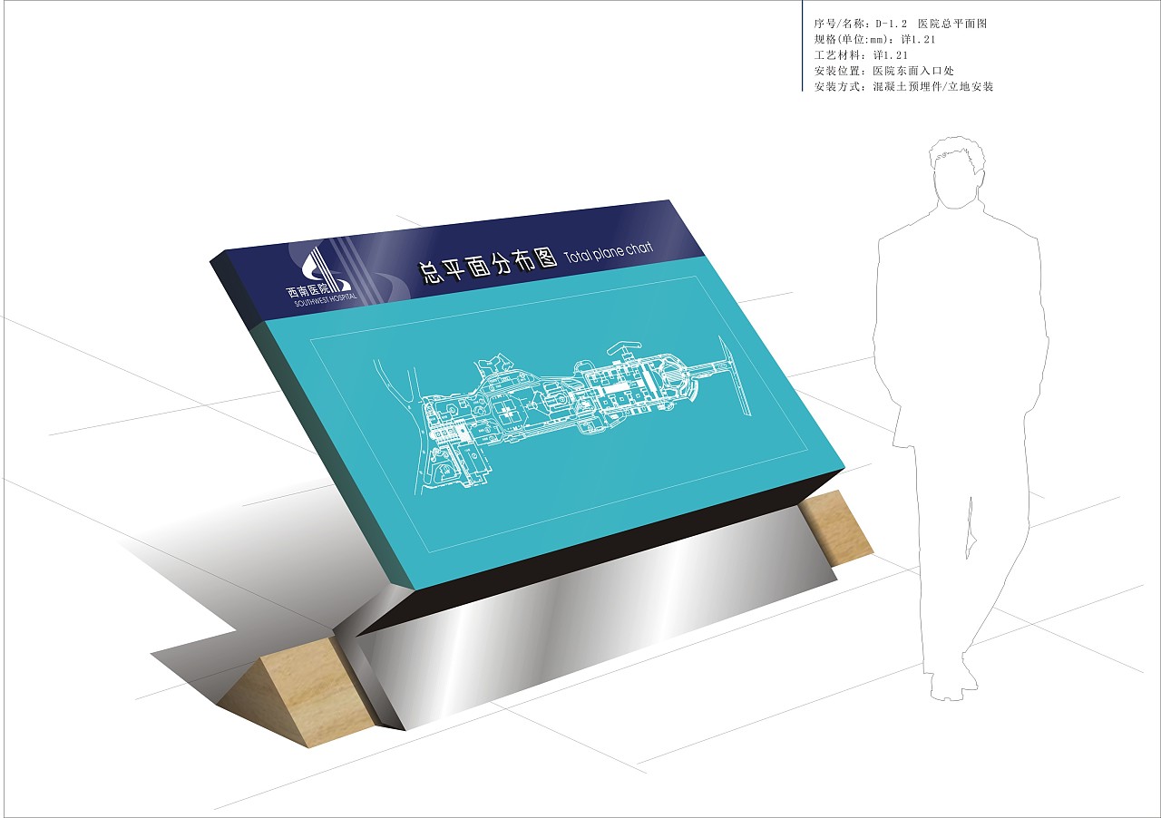 重庆西南医院导视设计|平面|品牌|苏阁品牌设计 - 原创作品 - 站酷