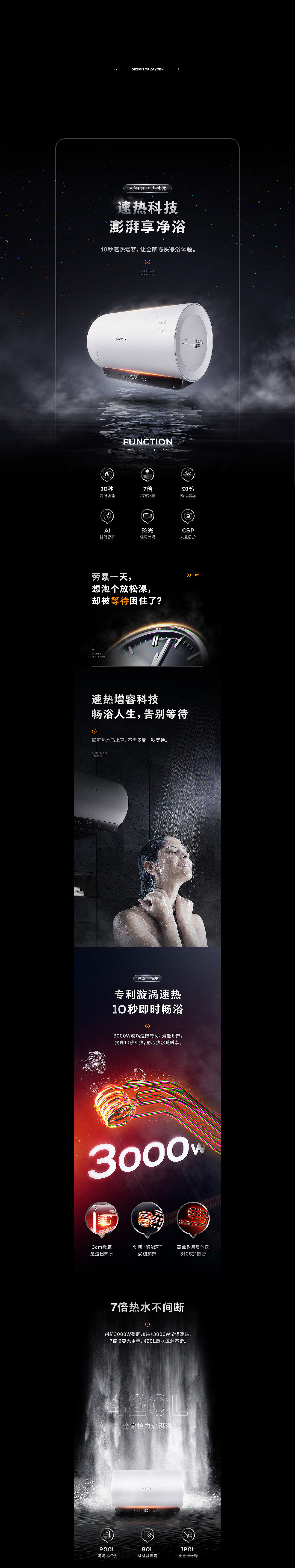 Casarte&Joyoung破壁机详情页