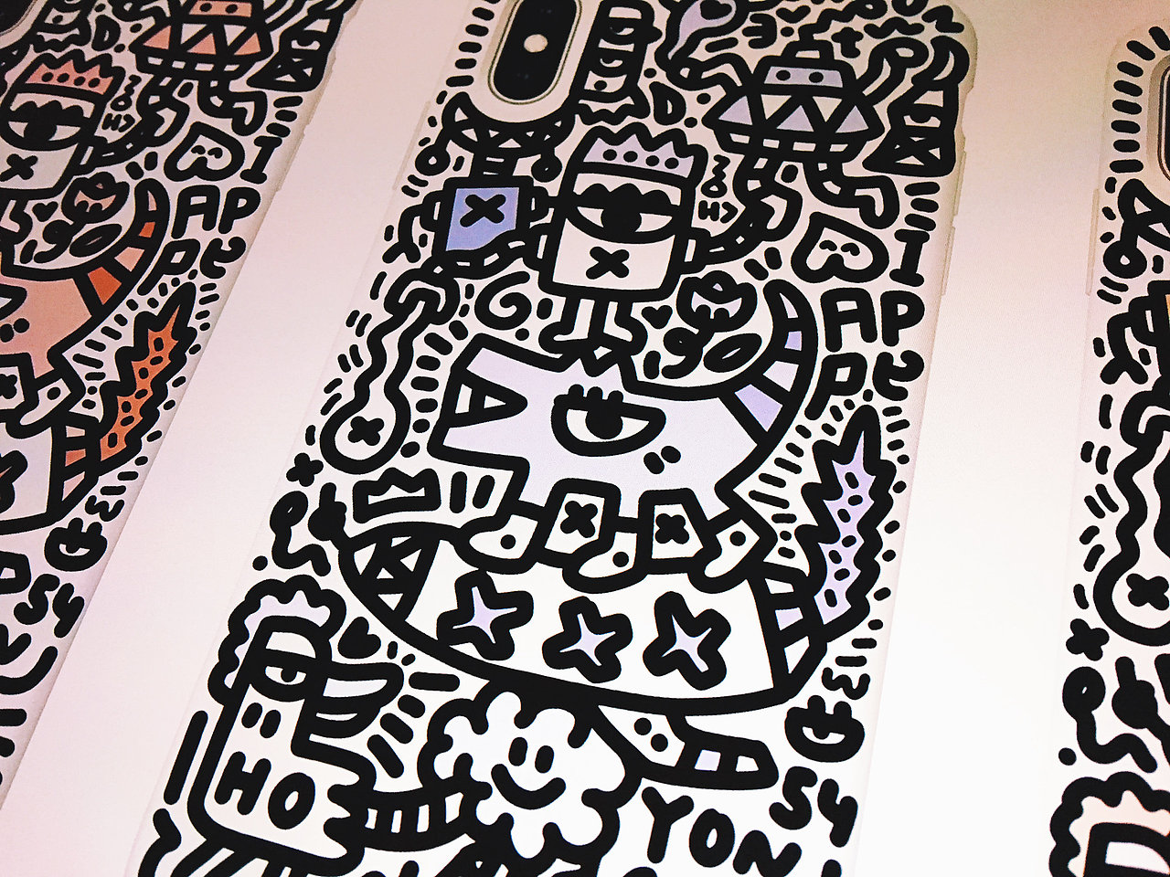 No.190904-iPhone殼（圖ZMjQ0NjkxMDc2） - 新銳潮流插畫 - 站酷設(shè)計師54yonco原創(chuàng)素材 - 站酷ZCOOL