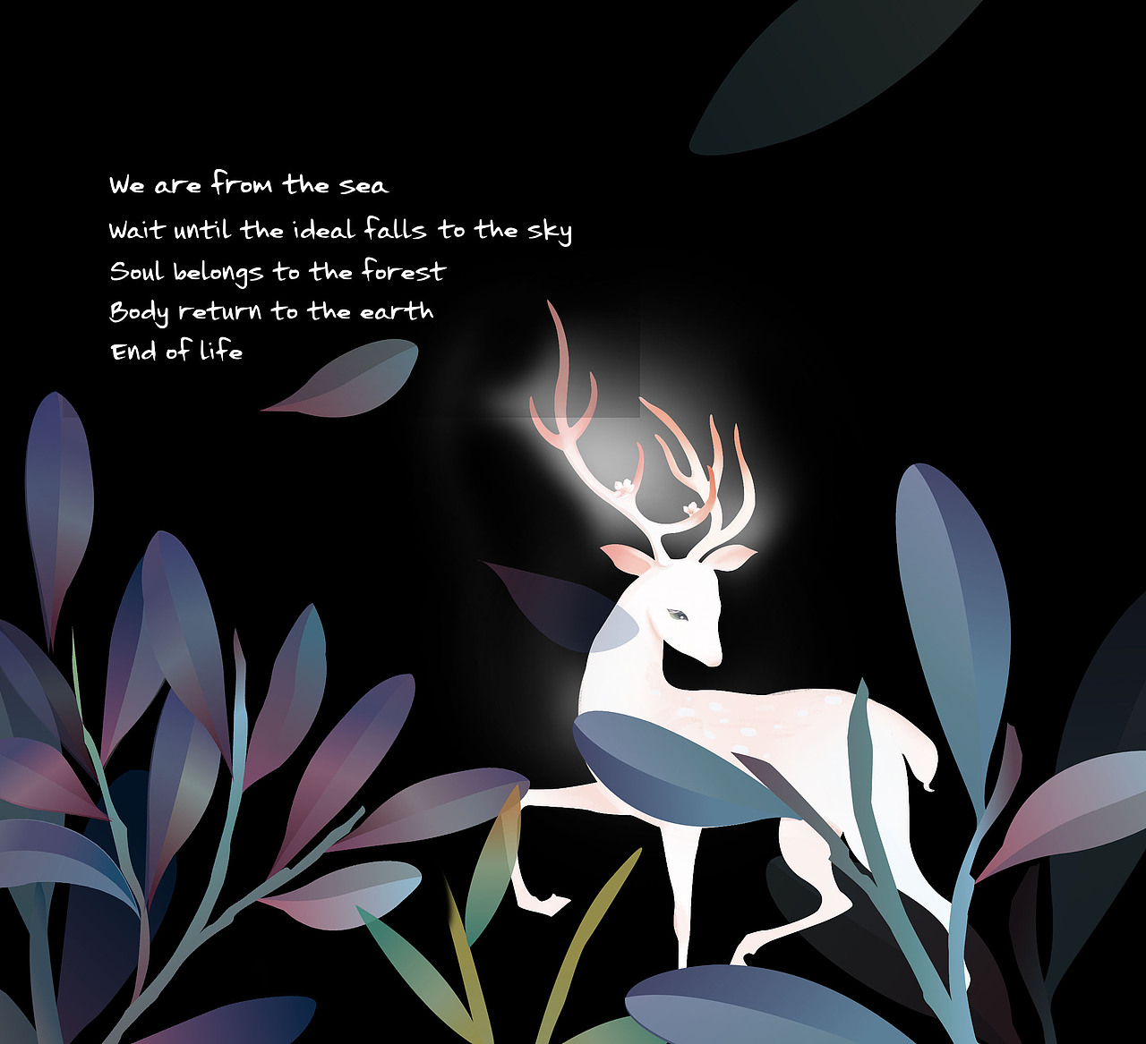 小白鹿（图ZMTU5MzE4NDA0） - 创作习作 - 站酷设计师铭de轩原创素材 - 站酷ZCOOL