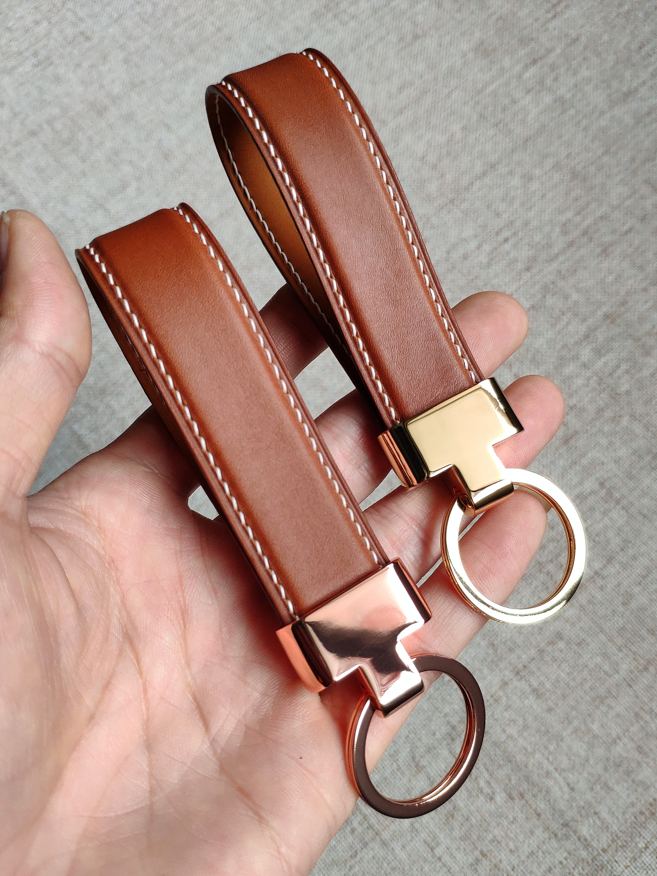 Barenia小牛皮钥匙扣