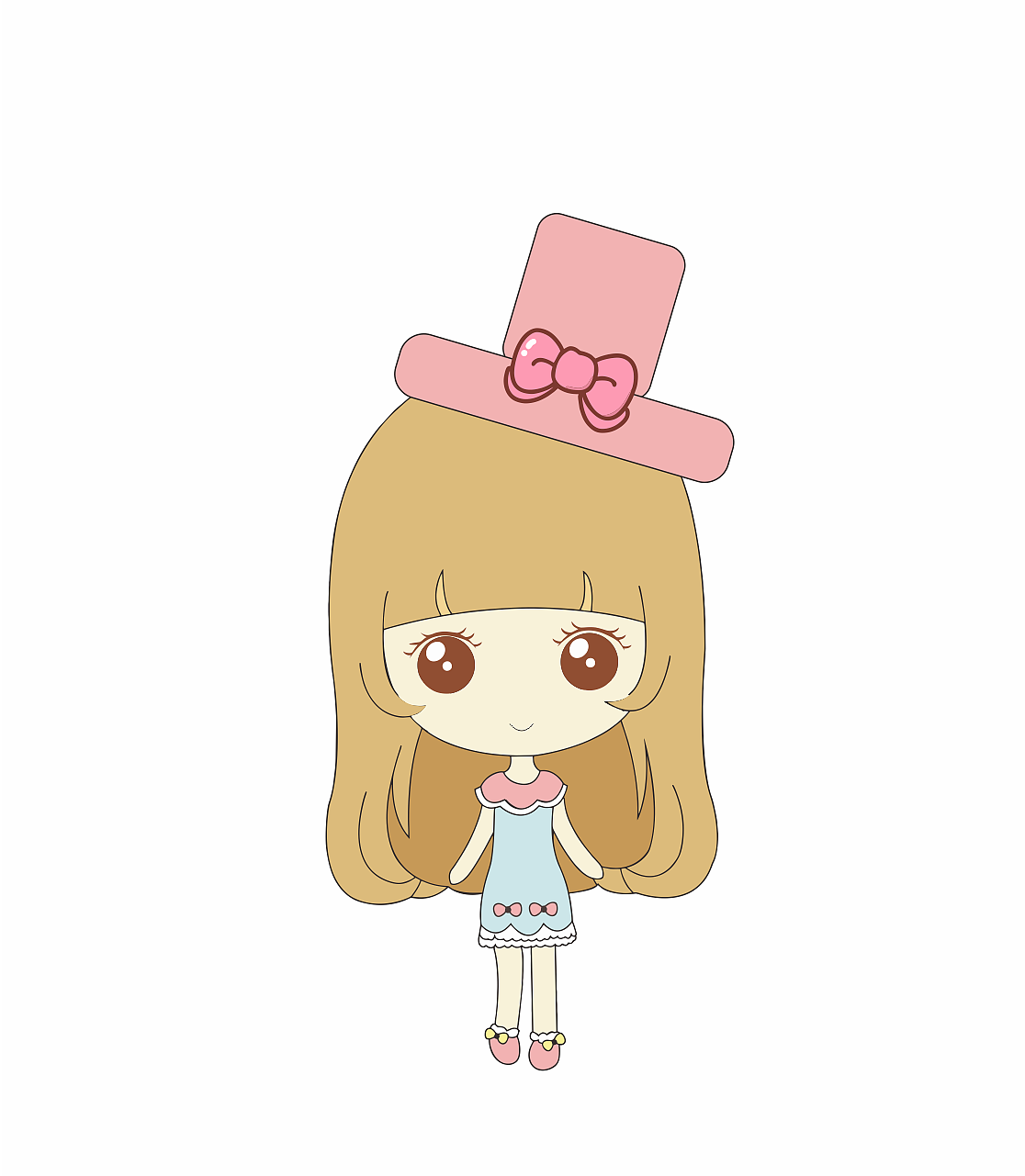 礼帽小女孩