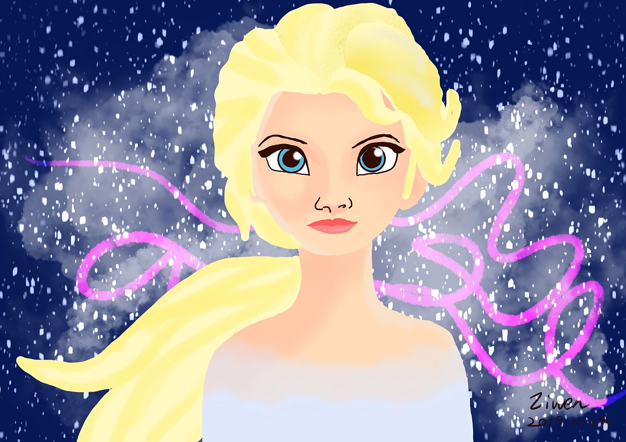 【临摹】冰雪奇缘2艾莎