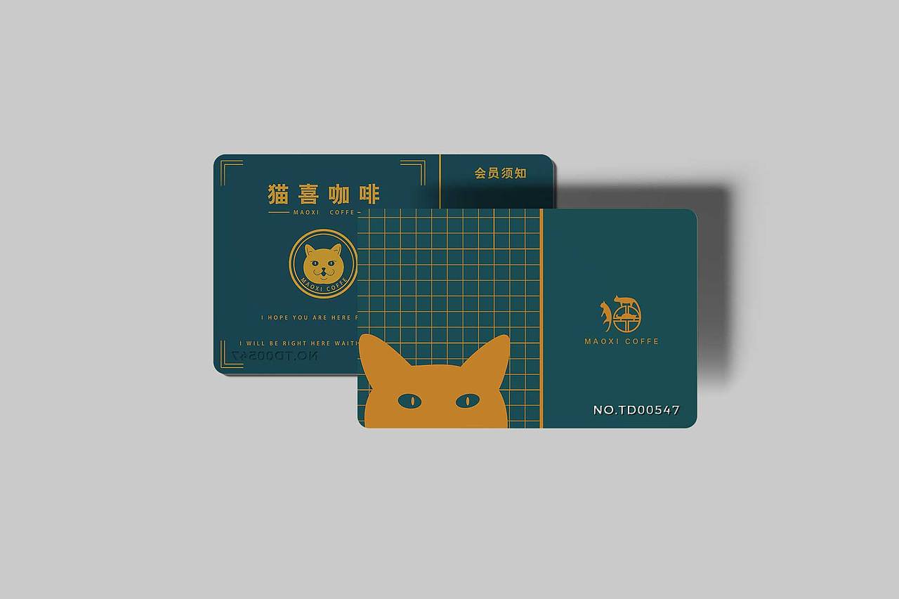 猫喜咖啡厅LOGO设计