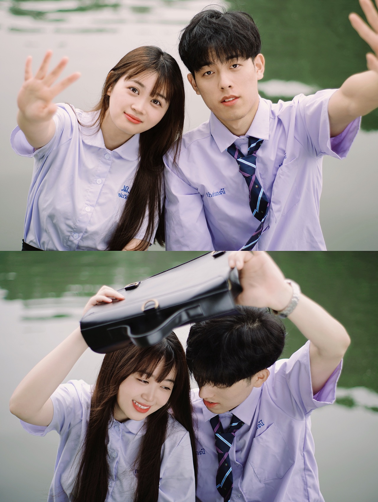泰国校服情侣写真