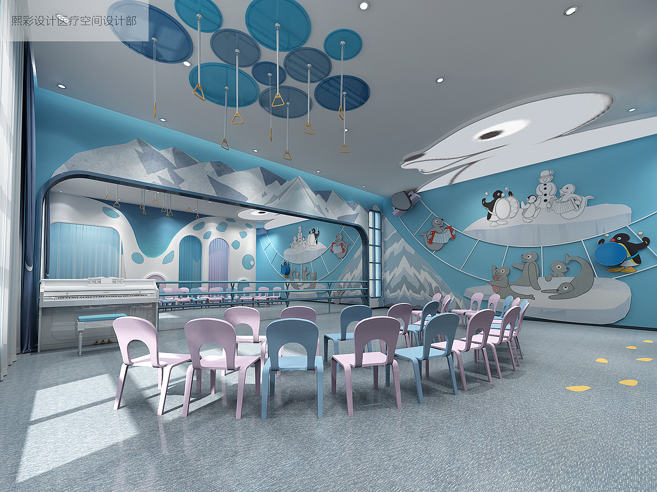 少儿培训室装修|培训机构教室装修|学校教室装修设计（图ZMTg0NzgyNjUy） - 展陈设计 - 站酷设计师品牌设计Calvin原创素材 - 站酷ZCOOL