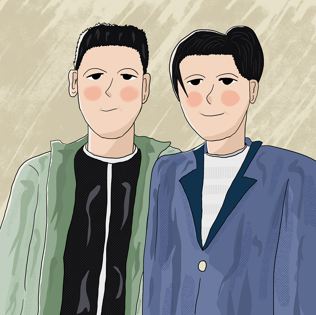 28天」速写打卡挑战——相册合影（图ZMjg2MTk0MDcy） - 新锐潮流插画 - 站酷设计师川与川寻原创素材 - 站酷ZCOOL