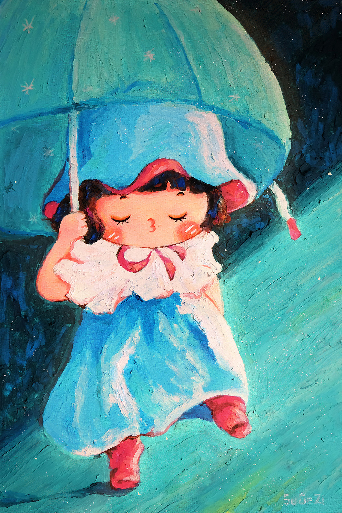 窗外的雨滴,和雨中的你。