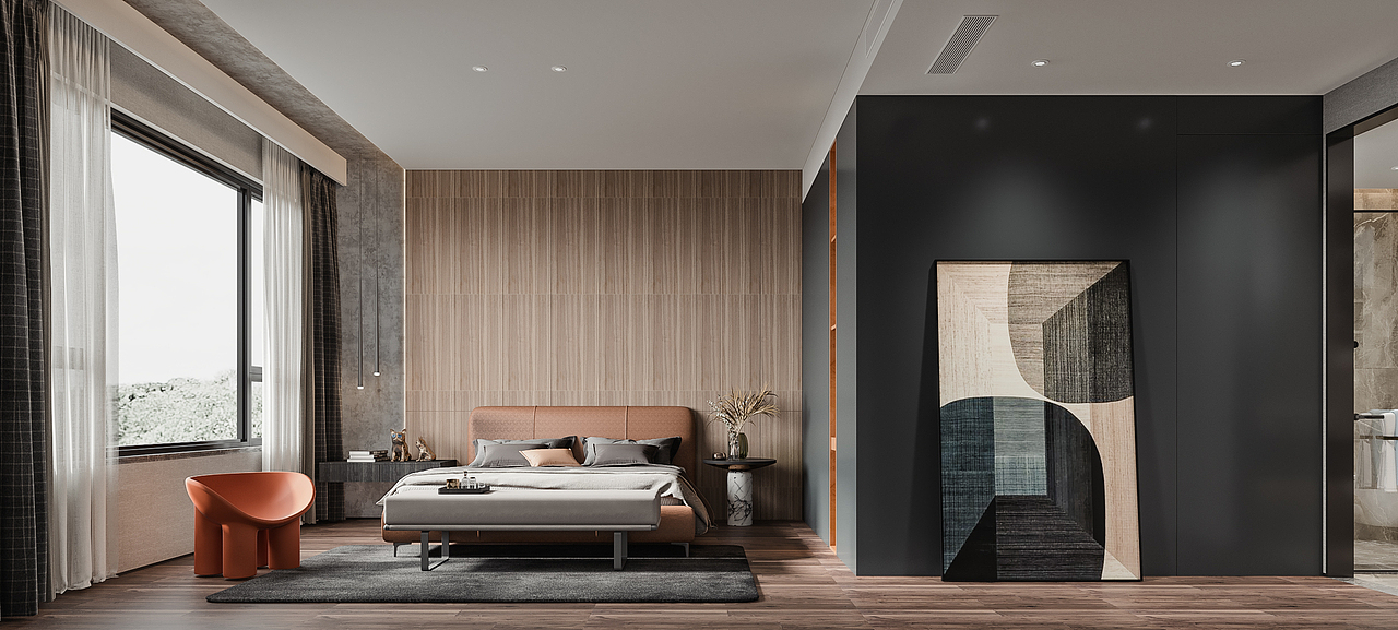 現(xiàn)代港式 | 小平層（圖ZMTg4MzMzNzg4） - 家裝設(shè)計(jì) - 站酷設(shè)計(jì)師JIANZHU丶VISION原創(chuàng)素材 - 站酷ZCOOL