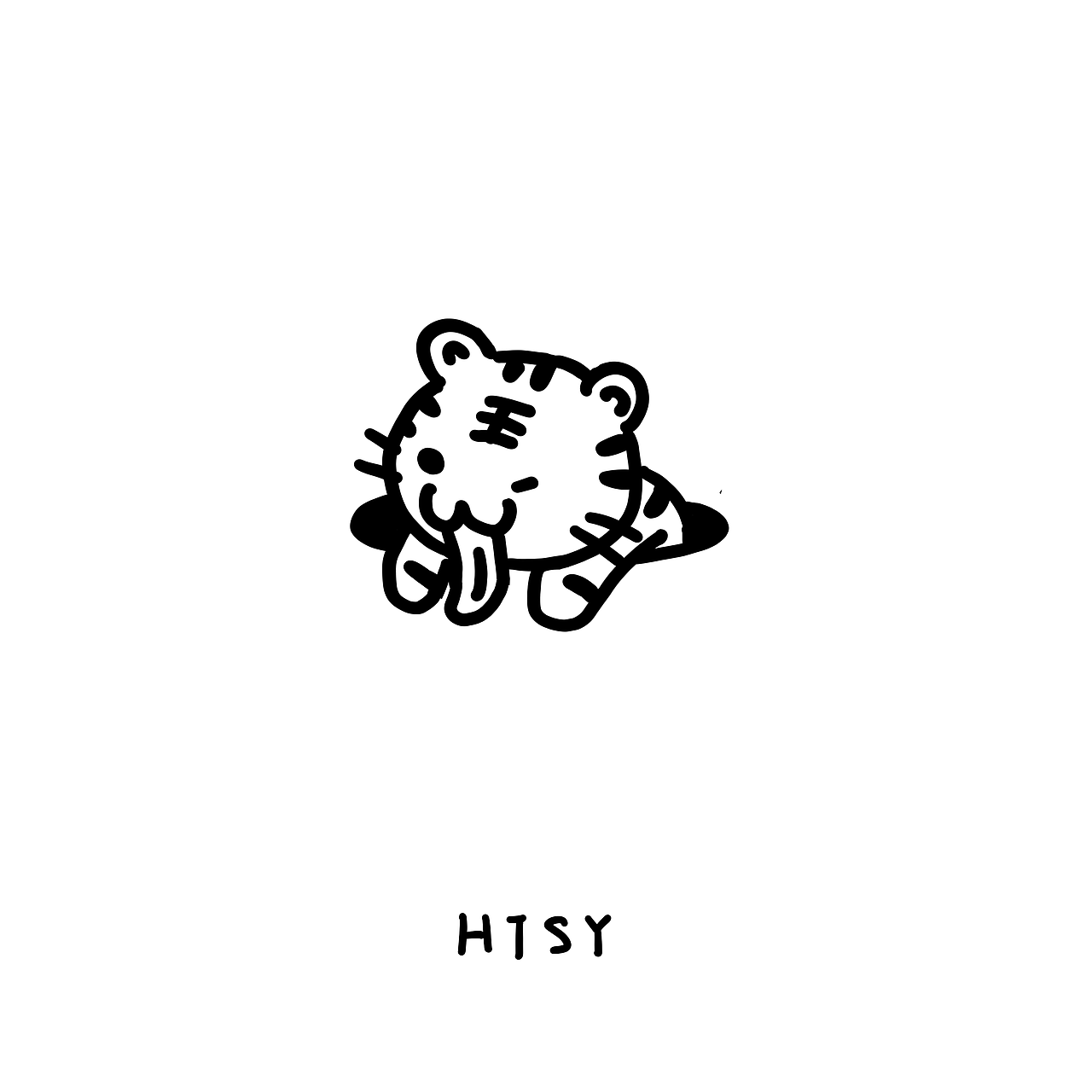 画个虎字小老虎