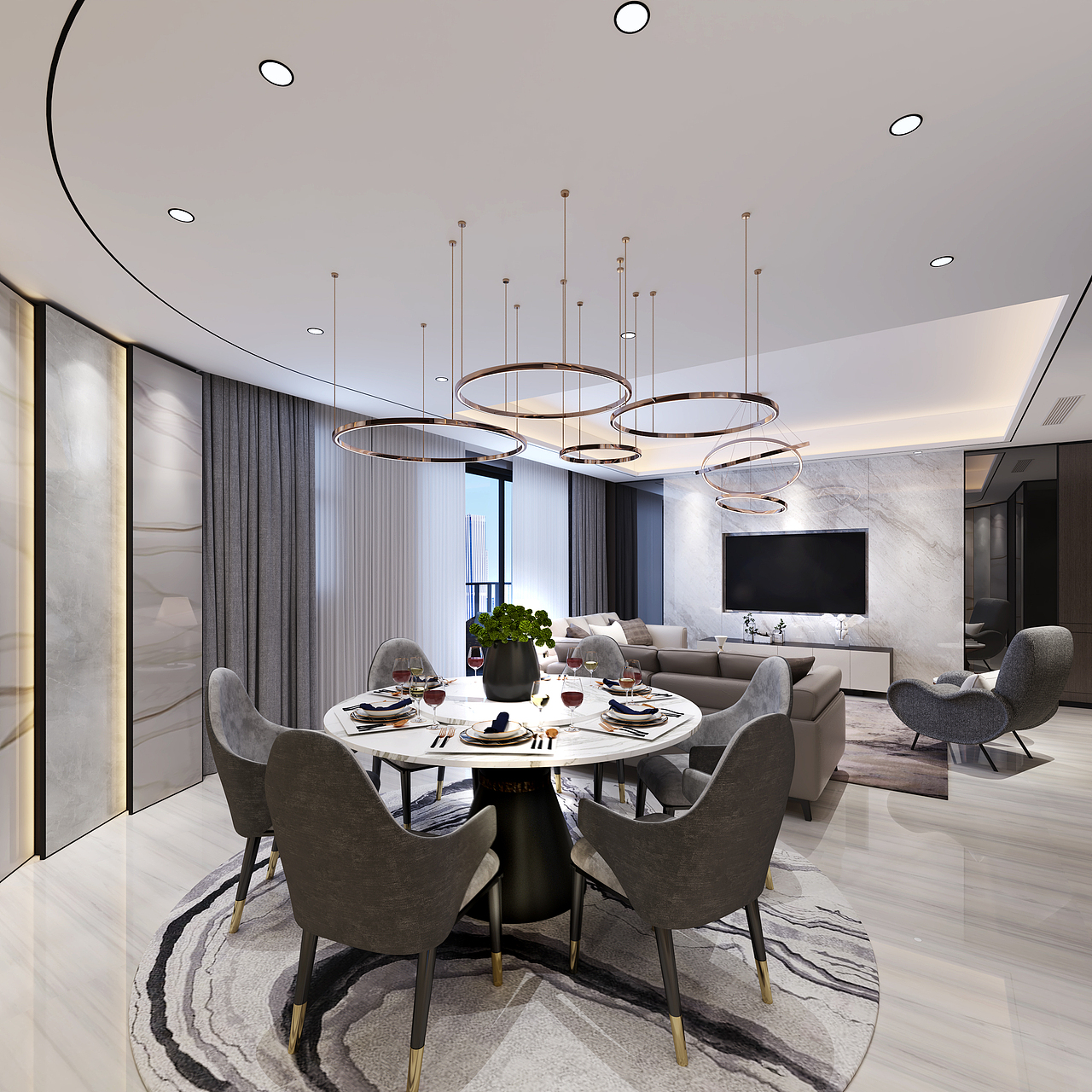 现代轻奢（图ZMjI4NTYxMzky） - 家装设计 - 站酷设计师逆凡设计原创素材 - 站酷ZCOOL