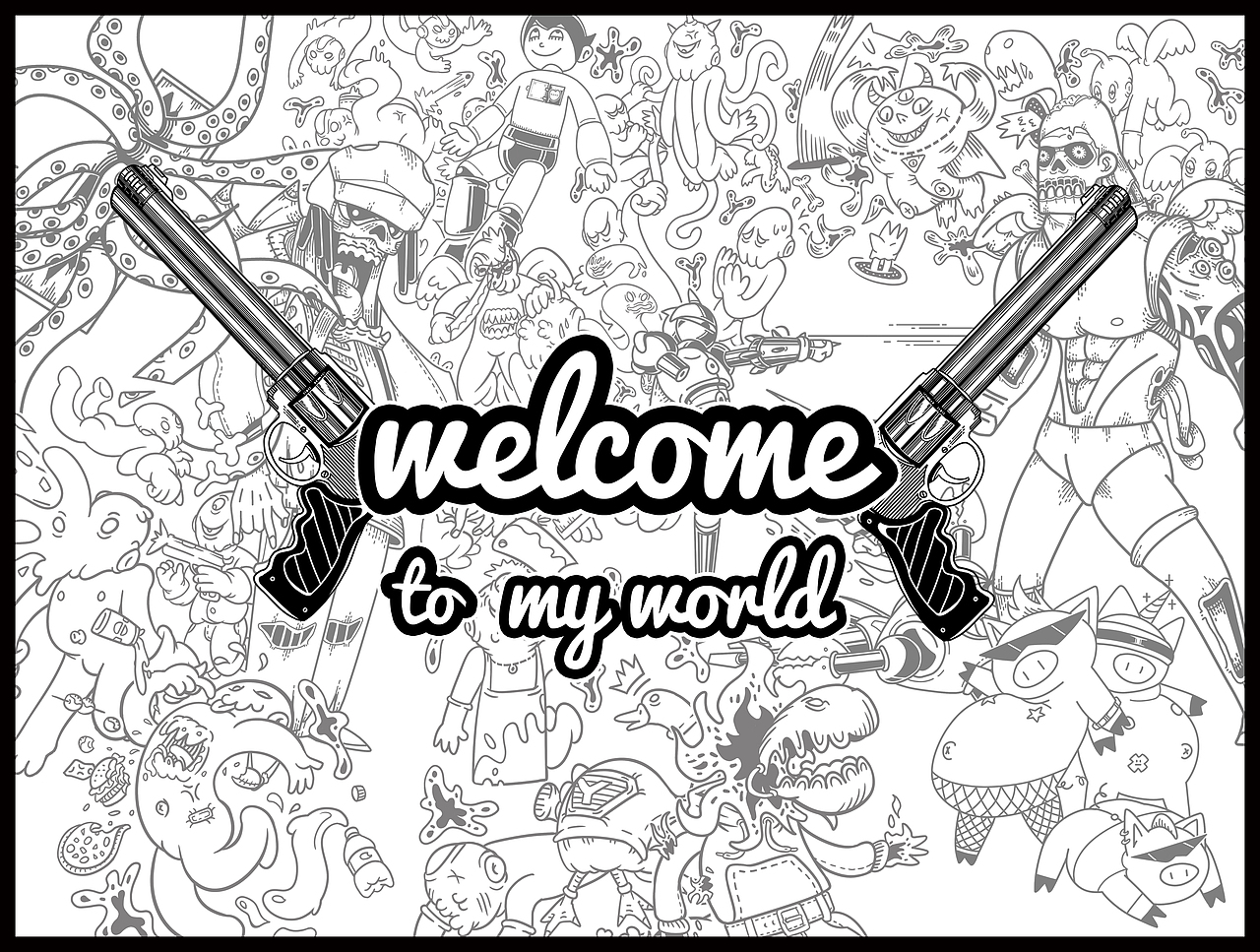 * 成堆调皮鬼（图ZMjMzOTYxNjQ4） - 新锐潮流插画 - 站酷设计师VICCCCX原创素材 - 站酷ZCOOL