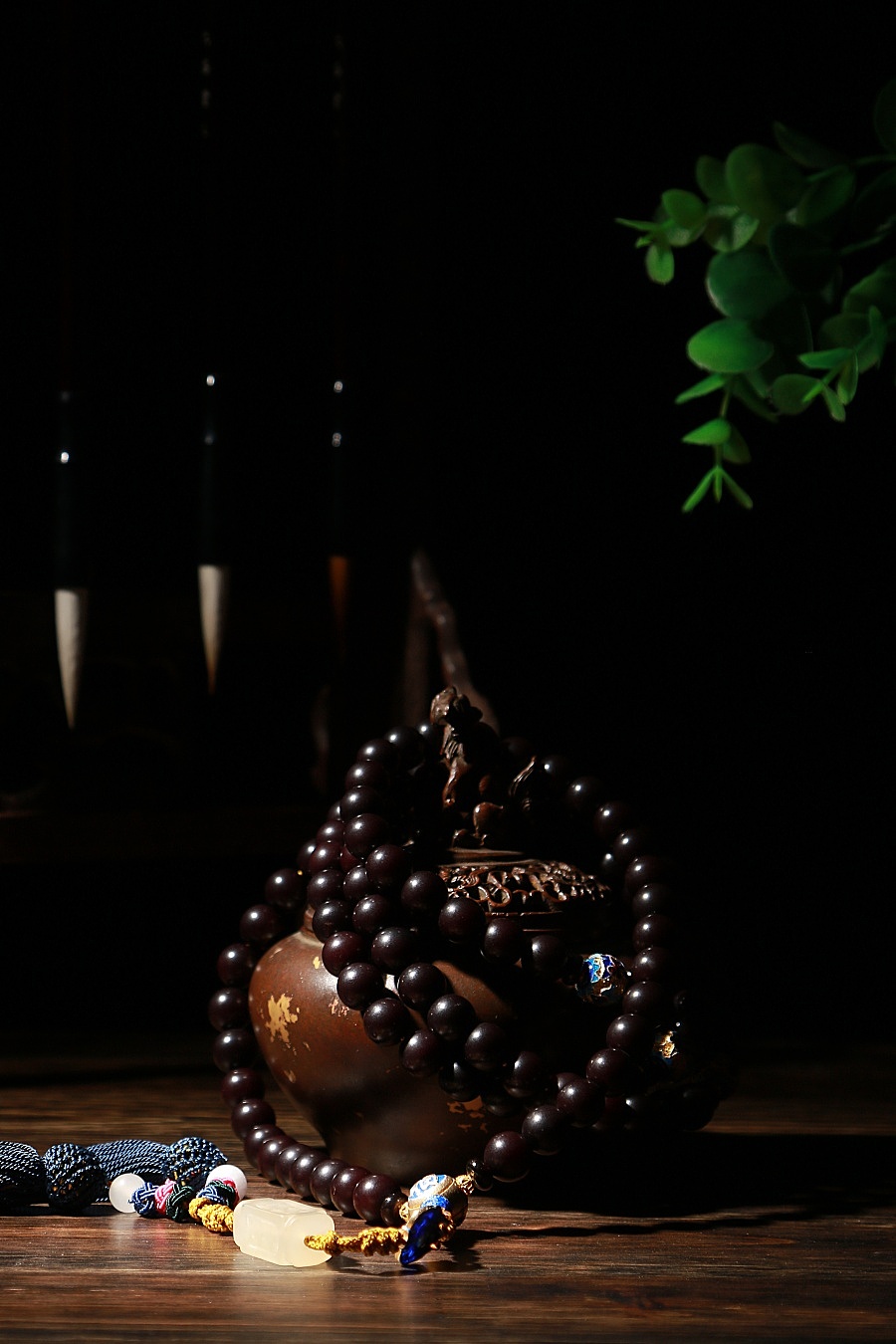 树意佛珠静物拍摄