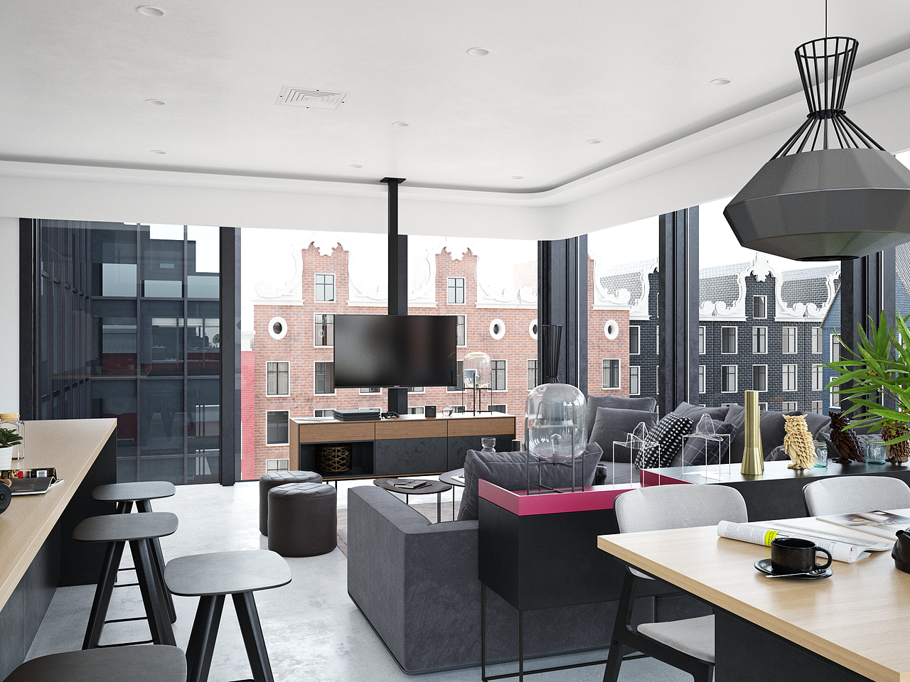 《reception room loft》（图ZMjA3OTIyNjEy） - 家装设计 - 站酷设计师风之云清原创素材 - 站酷ZCOOL