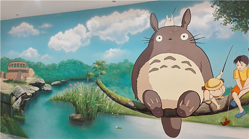 儿童乐园大门墙绘 工装彩绘上门服务 新视角墙绘公司