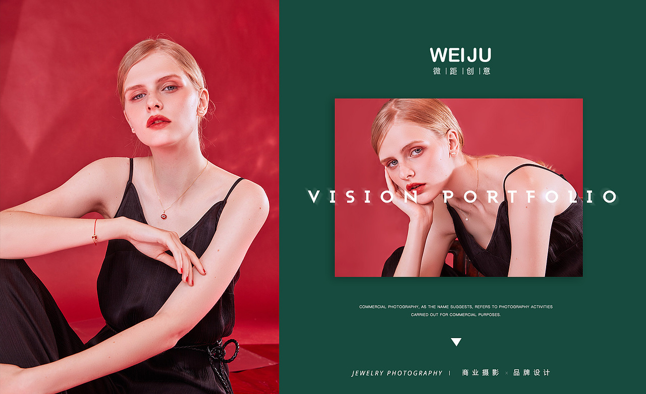 微距创意圣诞外籍模特摄影