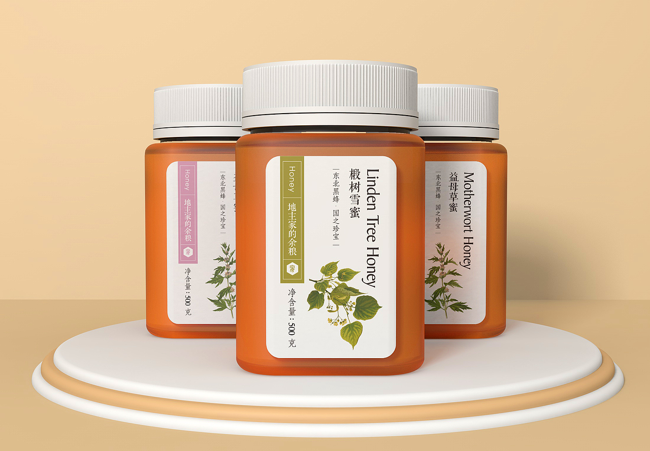 椴树雪蜜包装（图ZMjY3MjAxMDYw） - 包装 - 站酷设计师锐朗品牌原创素材 - 站酷ZCOOL