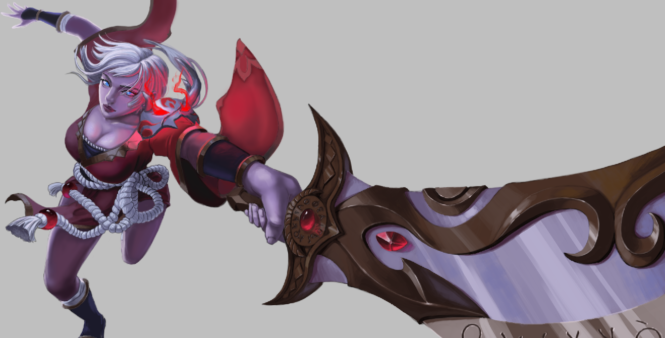 LOL锐雯-腥红之月【断剑重铸之日,骑士归来之