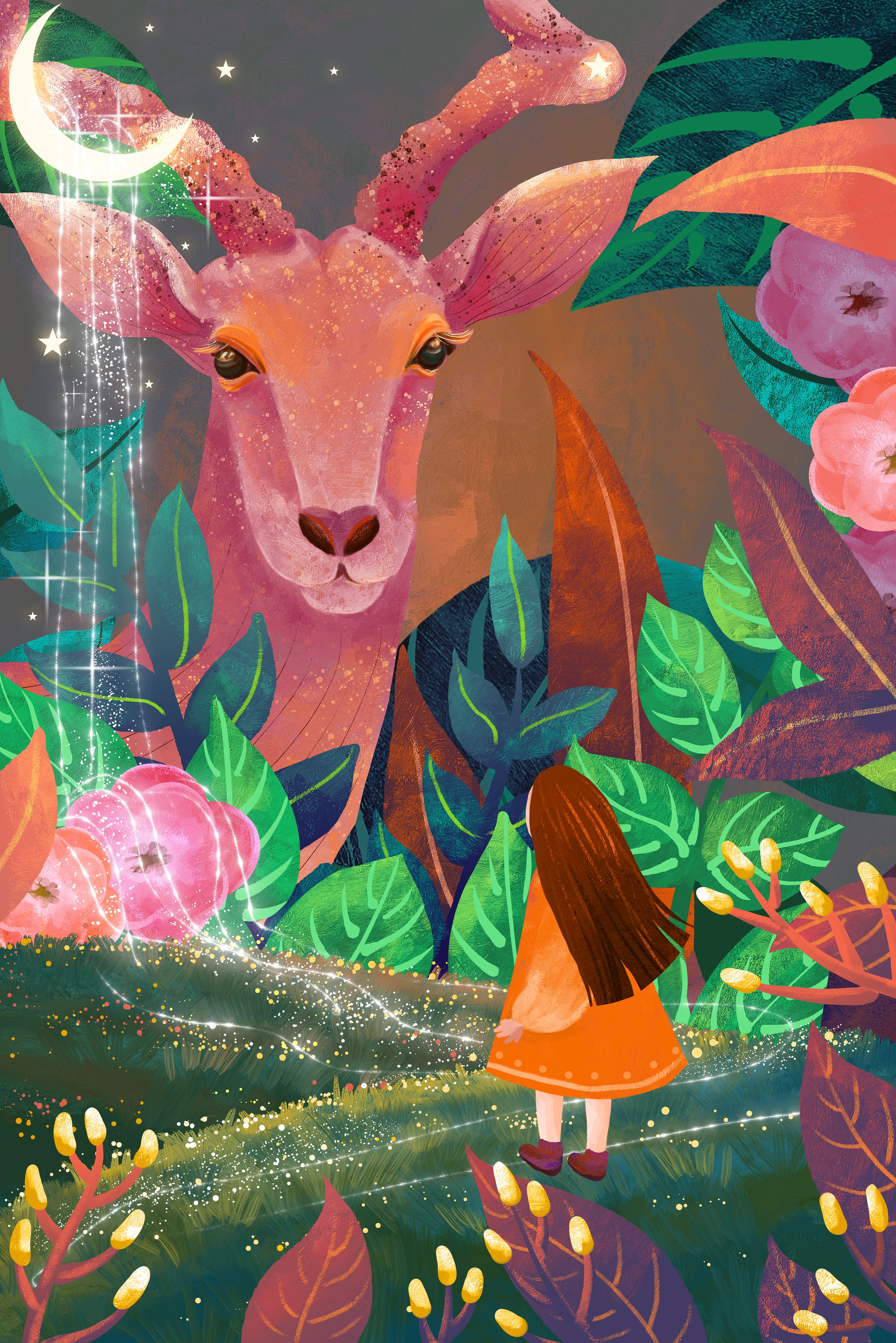 【绘画】小女孩奇遇记|插画|商业插画|莫醒182 - 原创作品 - 站酷