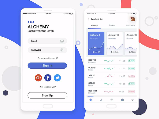 Alchemy 区块链dApps UI界面