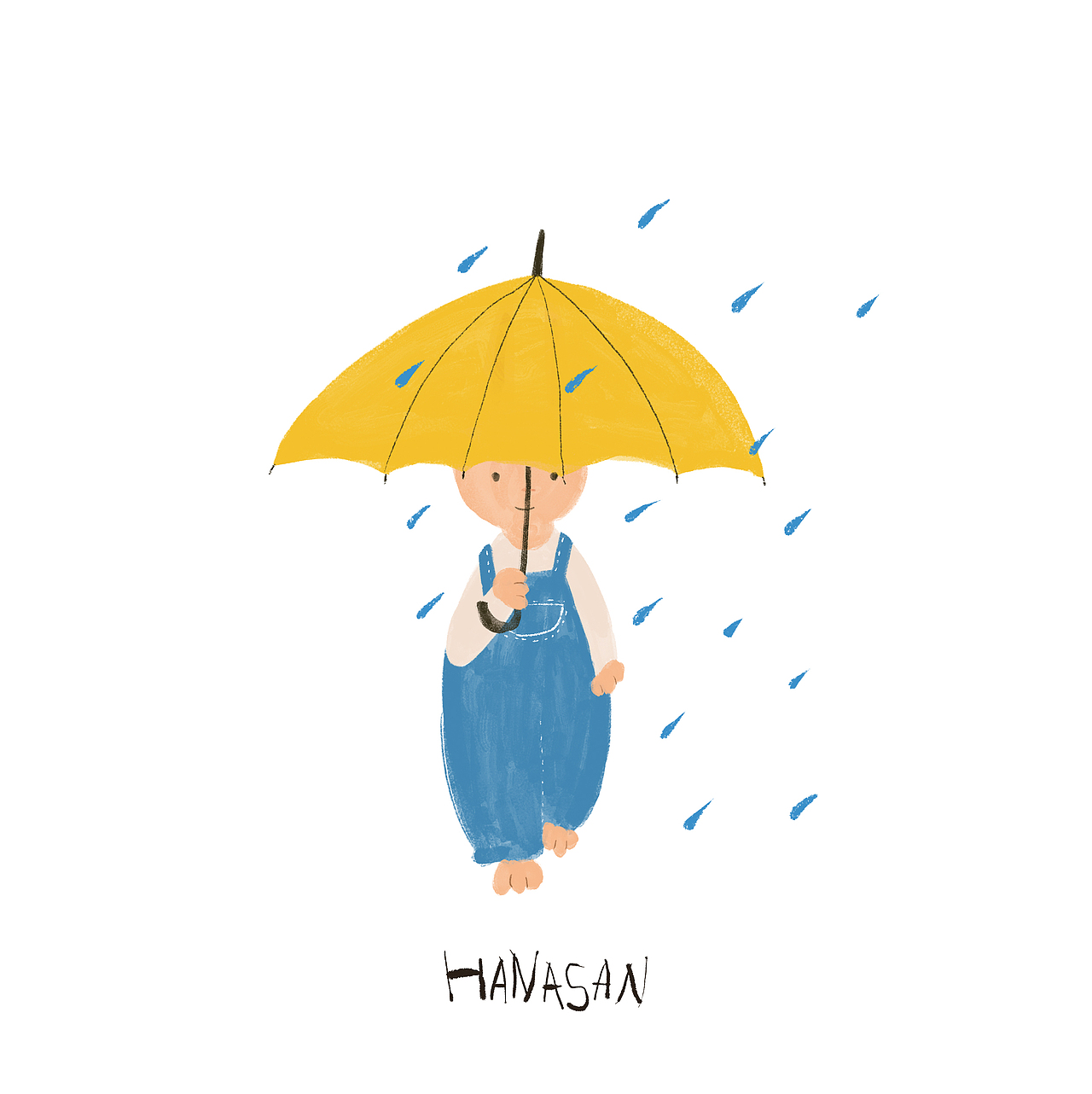 是谁在打伞？（图ZMTcwNDczNzQw） - 绘本 - 站酷设计师hanasan原创素材 - 站酷ZCOOL