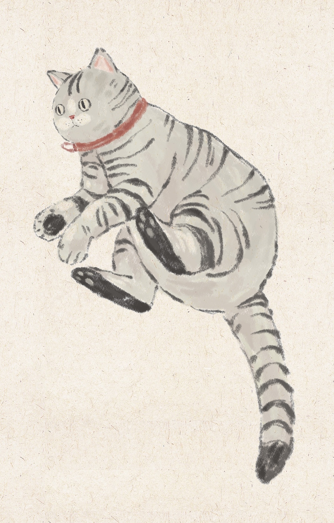 虎年画猫（故宫御猫）（图ZMjg0ODkzMzQ0） - 创作习作 - 站酷设计师淼小怪原创素材 - 站酷ZCOOL