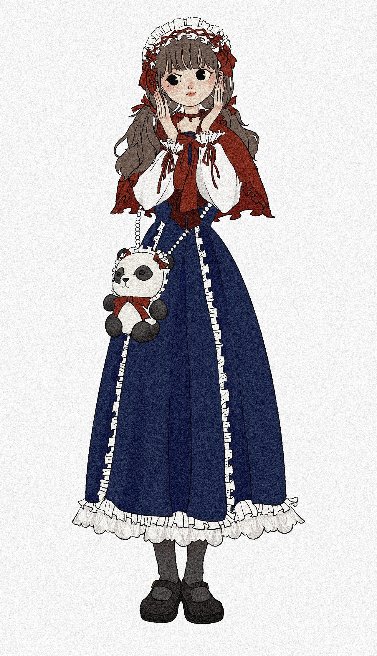 这个是小l同学穿的白雪姬lolita小裙子,真的超级可爱的