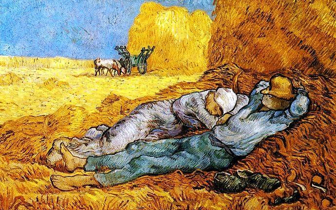 《麦田基友（摹梵高）》（图ZMTYyNDMzNzY0） - 绘画 - 站酷设计师小黑儿朱原创素材 - 站酷ZCOOL