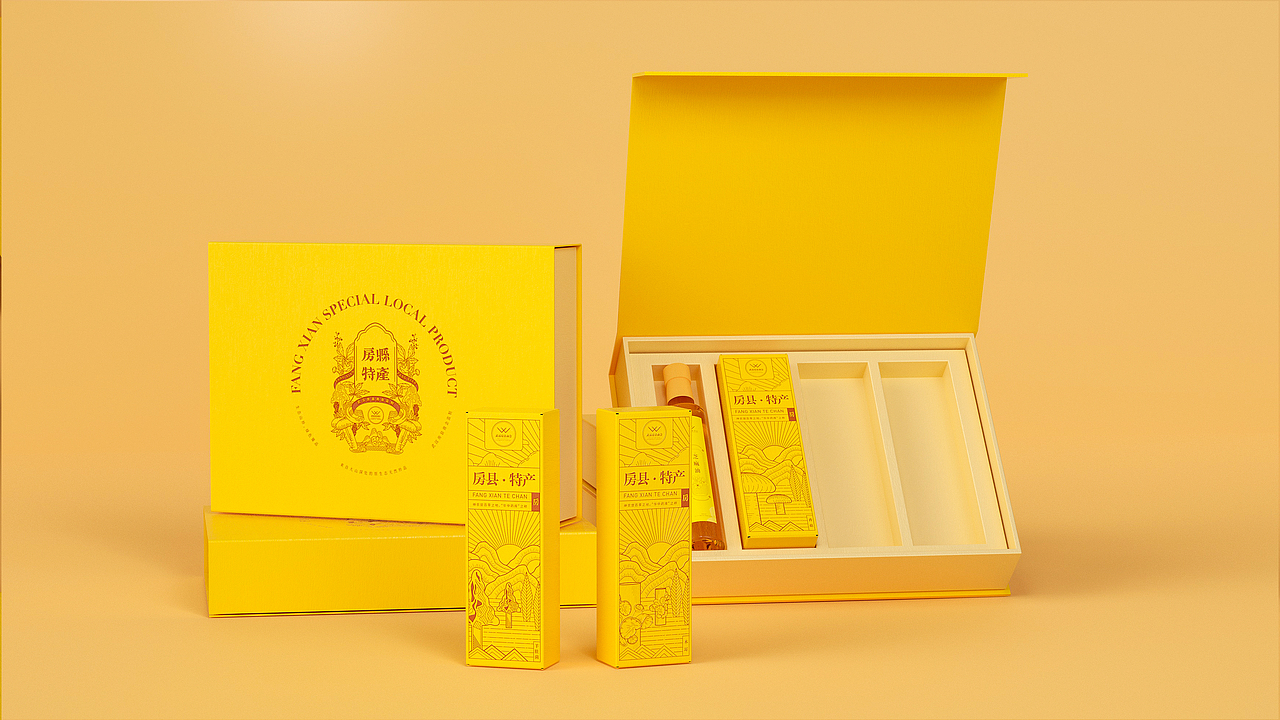 武汉房县商会 x 龙腾勇跃 | 房县特产伴手礼包装（图ZMjQ2MjkwMzk2） - 包装 - 站酷设计师龙腾勇跃创意设计原创素材 - 站酷ZCOOL