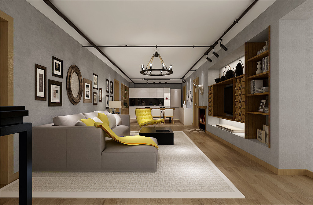 大连装修案例-万科蓝山-美式-260㎡