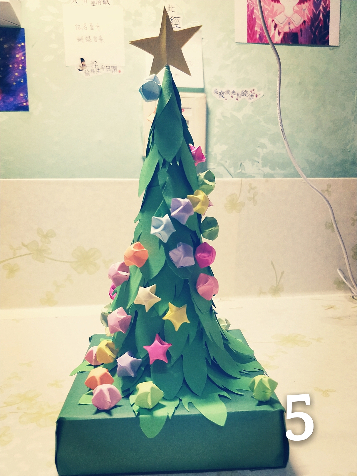 圣诞树，纯手工纸做的哦（图ZMTAxMDQ2MjU2） - 其他手工艺 - 站酷设计师王十安原创素材 - 站酷ZCOOL