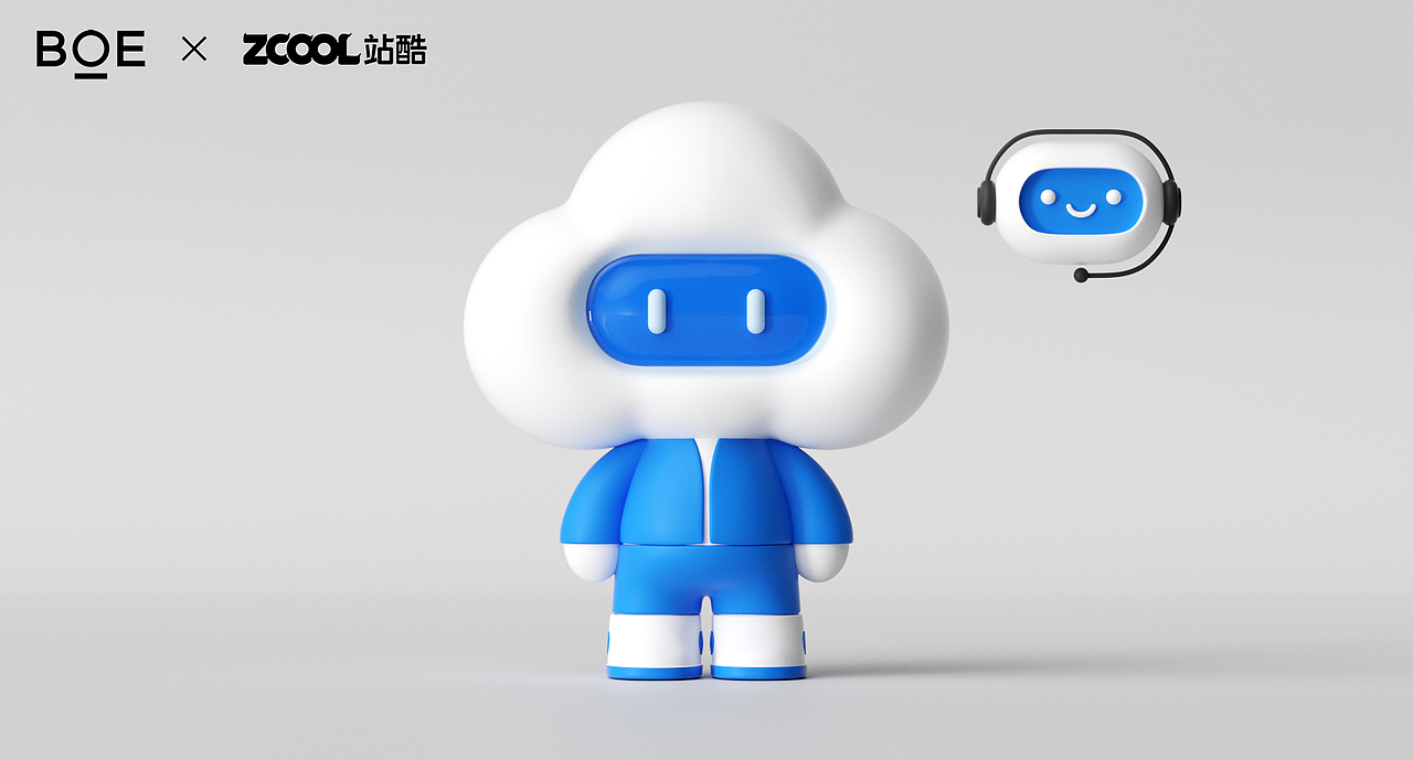 【 BOE虚拟IP 】BOE·云宝（图ZMzMwMjE3MzY0） - IP形象 - 站酷设计师尤川_AIGC原创素材 - 站酷ZCOOL