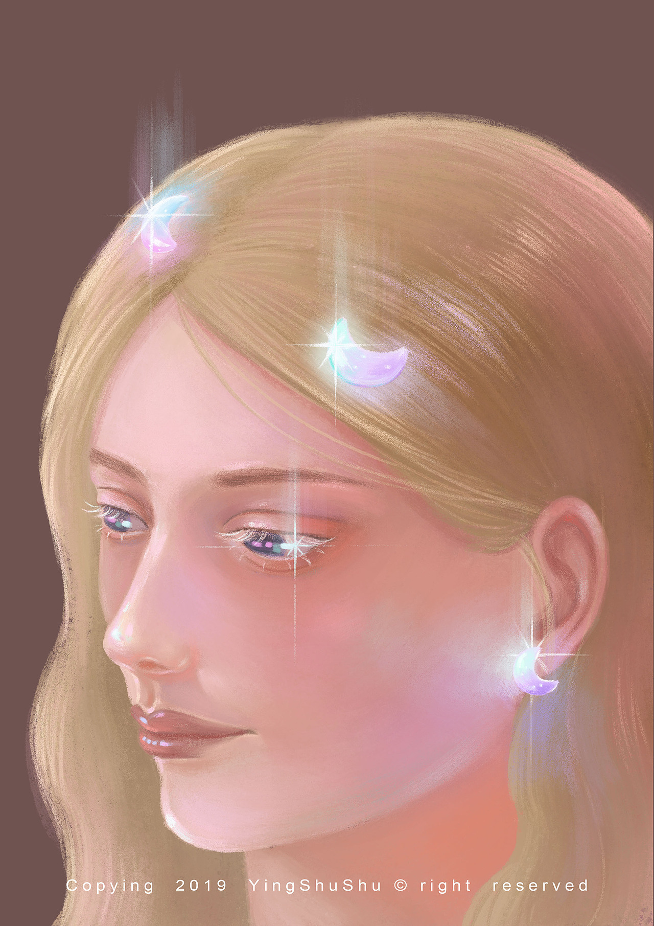 少女色彩练习（图ZMTUzMzI0Njc2） - 创作习作 - 站酷设计师用户名Ying原创素材 - 站酷ZCOOL