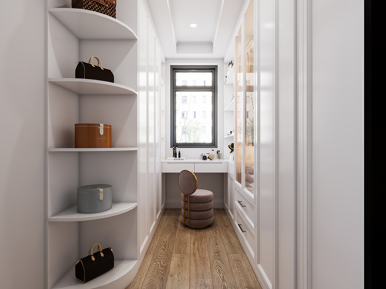 法式极简风格客餐厅卧室案例（图ZMjUwNDcwNjc2） - 家装设计 - 站酷设计师择木新晨效果图原创素材 - 站酷ZCOOL