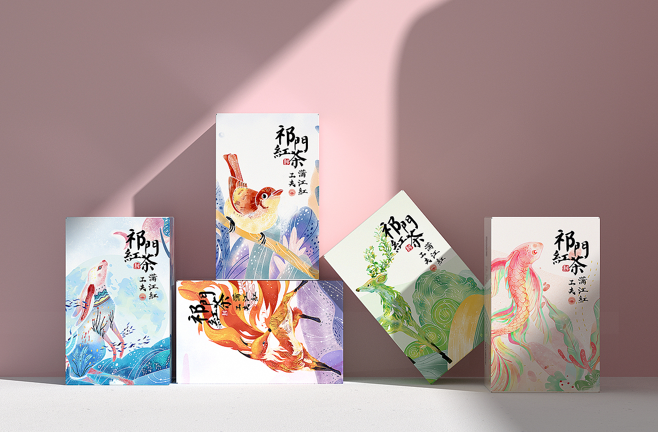 【祁门红茶】茶包装|工夫茶|香螺茶|毛峰茶|金针茶（图ZMzMwNzI1NTg4） - 包装 - 站酷设计师轩大拾羊原创素材 - 站酷ZCOOL