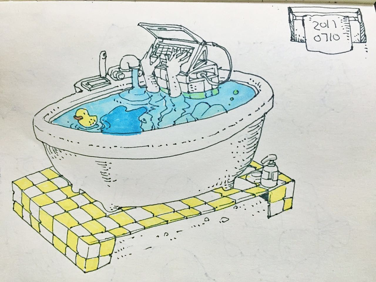 关于夏天的插画《好热》（图ZODQ5NTIzMTY=） - 艺术插画 - 站酷设计师浩酷酷原创素材 - 站酷ZCOOL