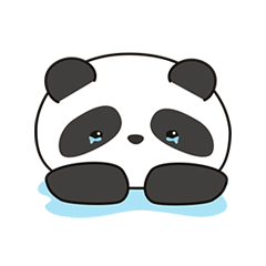 熊猫头哭泣的表情包图片