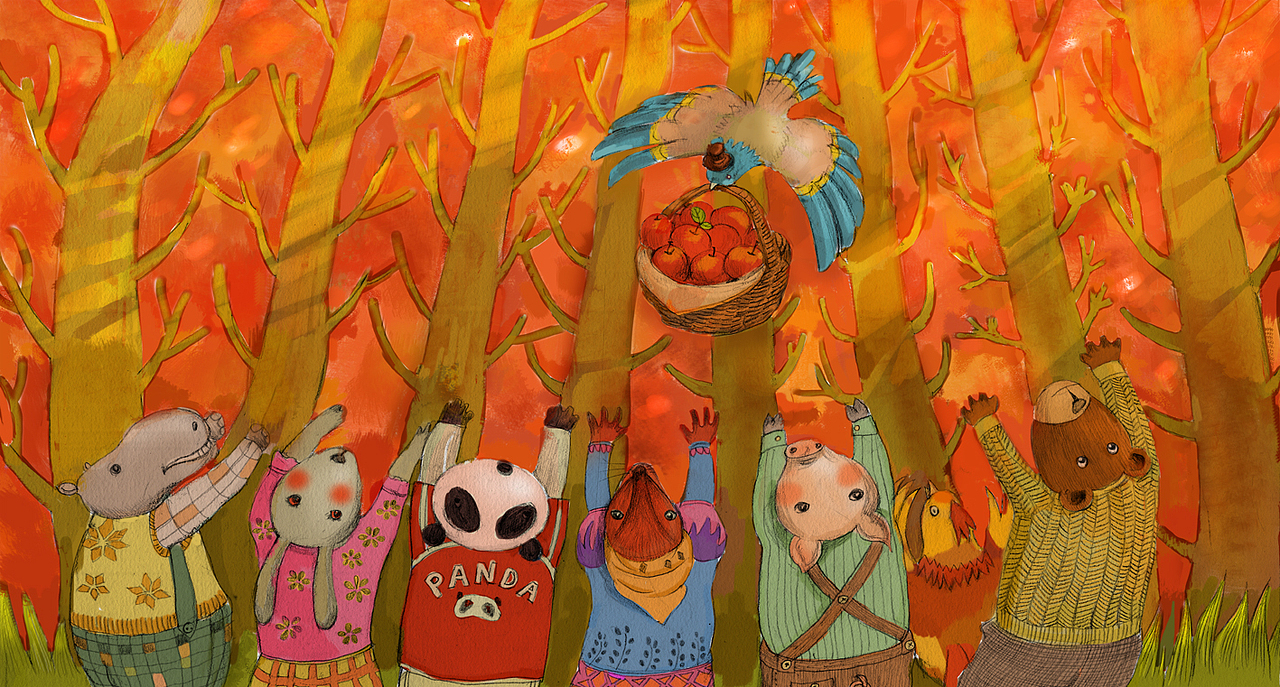 画着画着就成低幼读物了~