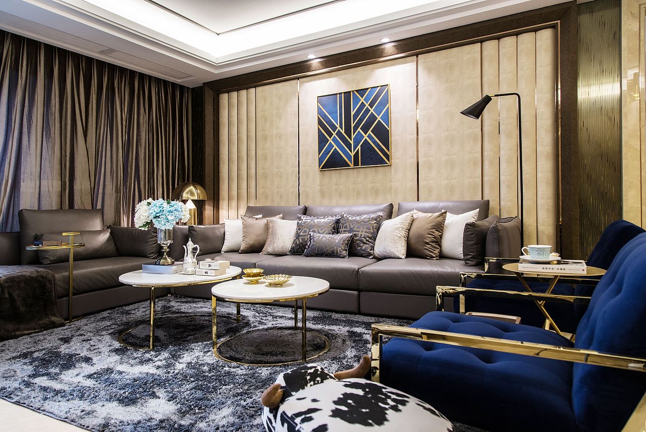 196㎡四房现代轻奢，轻松打造高级品质感（图ZMjkwMDI2ODEy） - 家装设计 - 站酷设计师杜特设计原创素材 - 站酷ZCOOL