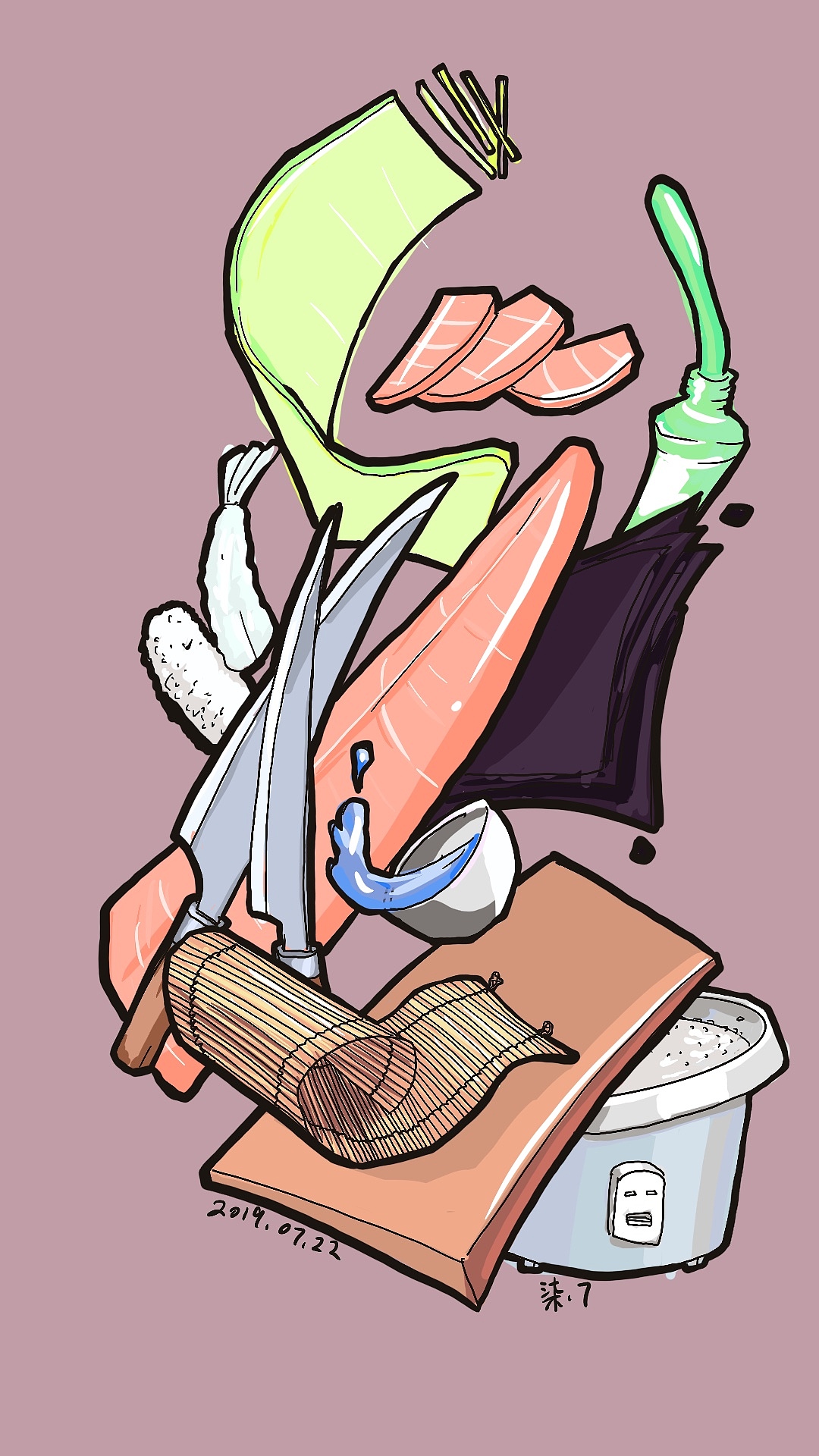 Jobs系列插画（图ZMTY5ODA0NDYw） - 新锐潮流插画 - 站酷设计师柒点7原创素材 - 站酷ZCOOL